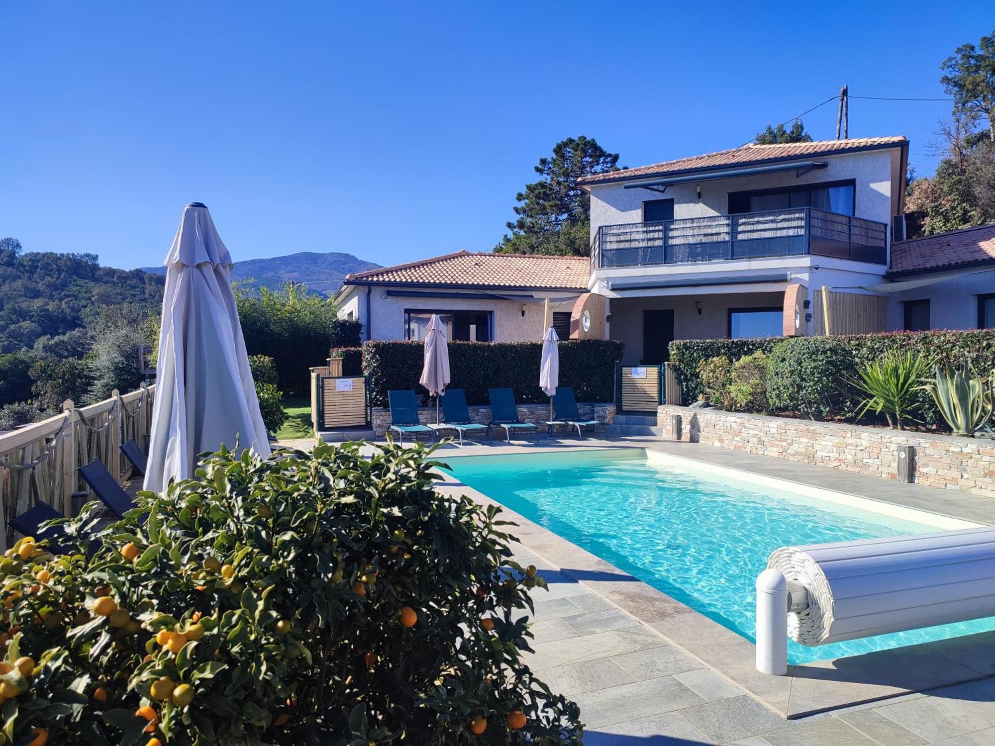 Cote Et - Standing Dans Avec Piscine Et Vue Taglio-Isolaccio